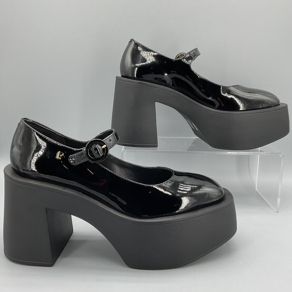 NEW Larroudé Women’s Olivia Platform Pumps Black Size 8